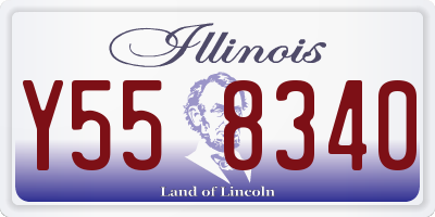 IL license plate Y558340