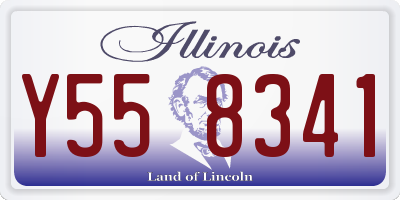 IL license plate Y558341
