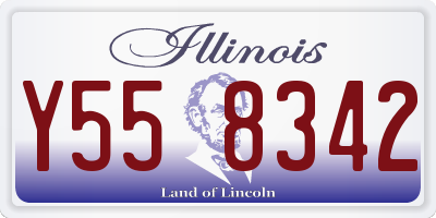 IL license plate Y558342
