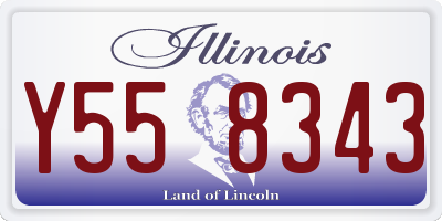 IL license plate Y558343