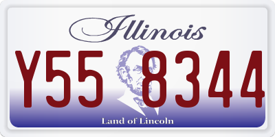 IL license plate Y558344