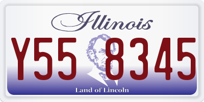 IL license plate Y558345