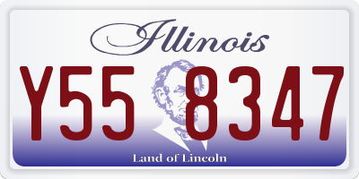 IL license plate Y558347