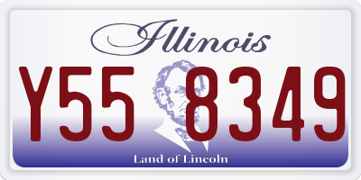 IL license plate Y558349