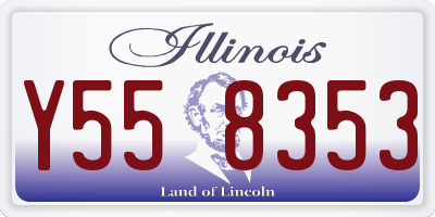 IL license plate Y558353