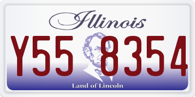 IL license plate Y558354