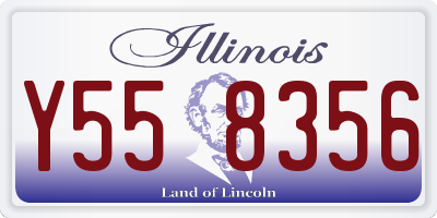 IL license plate Y558356