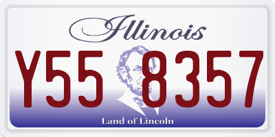 IL license plate Y558357