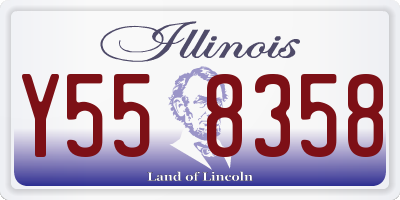 IL license plate Y558358