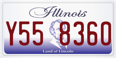 IL license plate Y558360