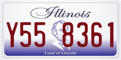 IL license plate Y558361