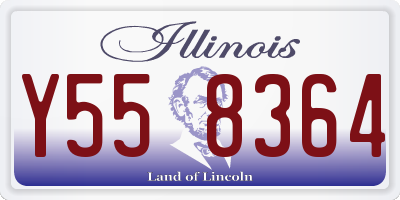 IL license plate Y558364
