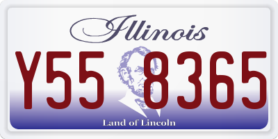 IL license plate Y558365