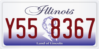 IL license plate Y558367