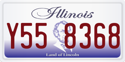 IL license plate Y558368