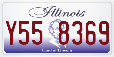 IL license plate Y558369