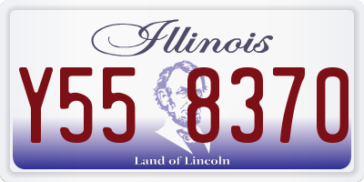 IL license plate Y558370