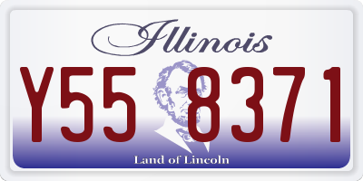 IL license plate Y558371