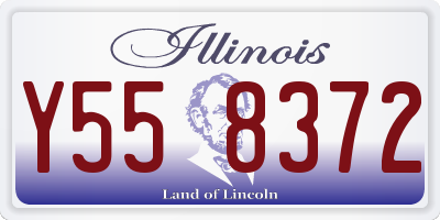 IL license plate Y558372