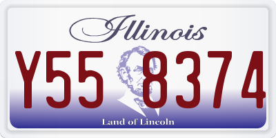 IL license plate Y558374