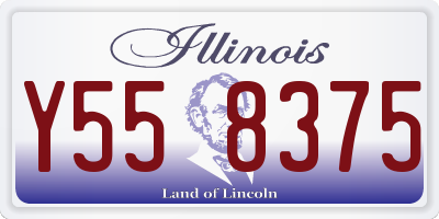 IL license plate Y558375