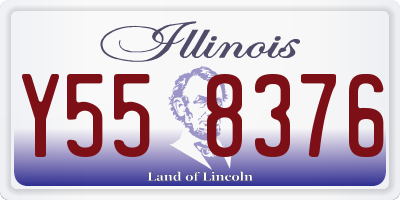 IL license plate Y558376