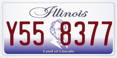 IL license plate Y558377