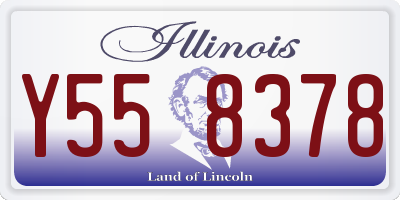 IL license plate Y558378