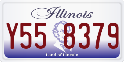 IL license plate Y558379