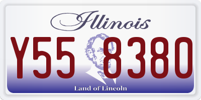 IL license plate Y558380
