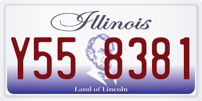 IL license plate Y558381