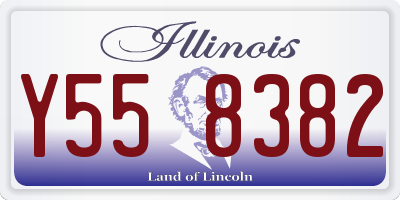 IL license plate Y558382