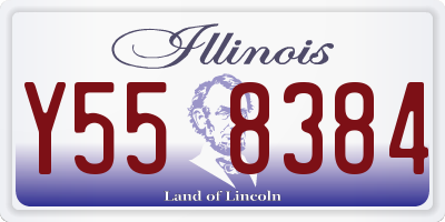 IL license plate Y558384