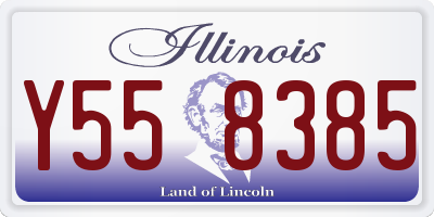 IL license plate Y558385