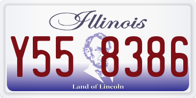 IL license plate Y558386