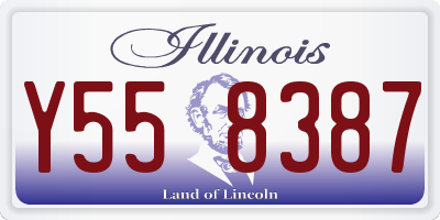 IL license plate Y558387