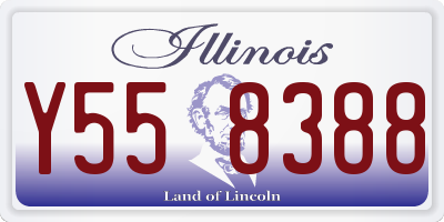 IL license plate Y558388