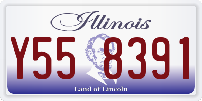 IL license plate Y558391