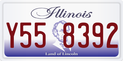 IL license plate Y558392
