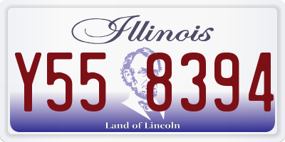 IL license plate Y558394
