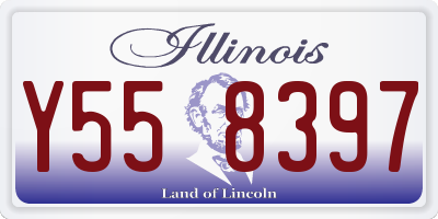 IL license plate Y558397