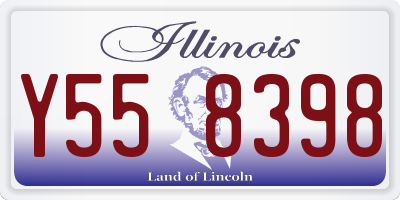 IL license plate Y558398