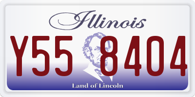 IL license plate Y558404