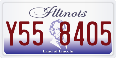 IL license plate Y558405