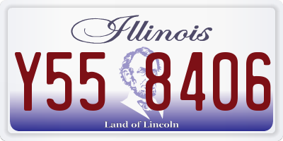 IL license plate Y558406