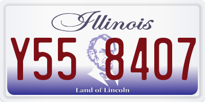 IL license plate Y558407