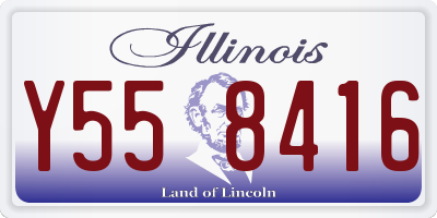 IL license plate Y558416