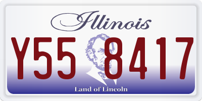 IL license plate Y558417