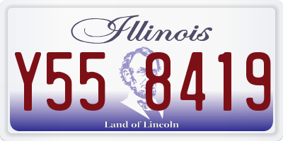 IL license plate Y558419