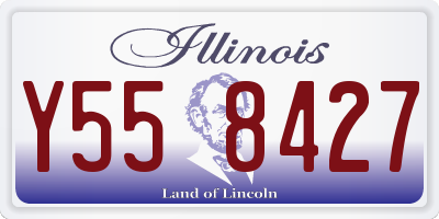 IL license plate Y558427